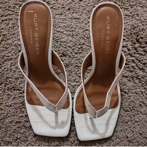 Kurt Geiger Thong Low Kitten Heel Sandals